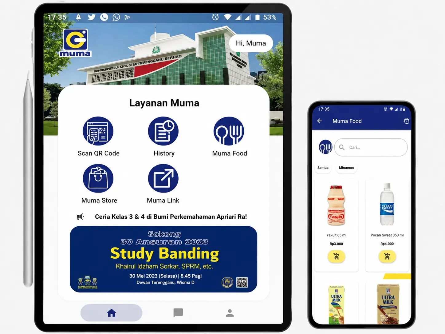 Tampilan Mumago – Platform Koneksi Sekolah dan Orang Tua